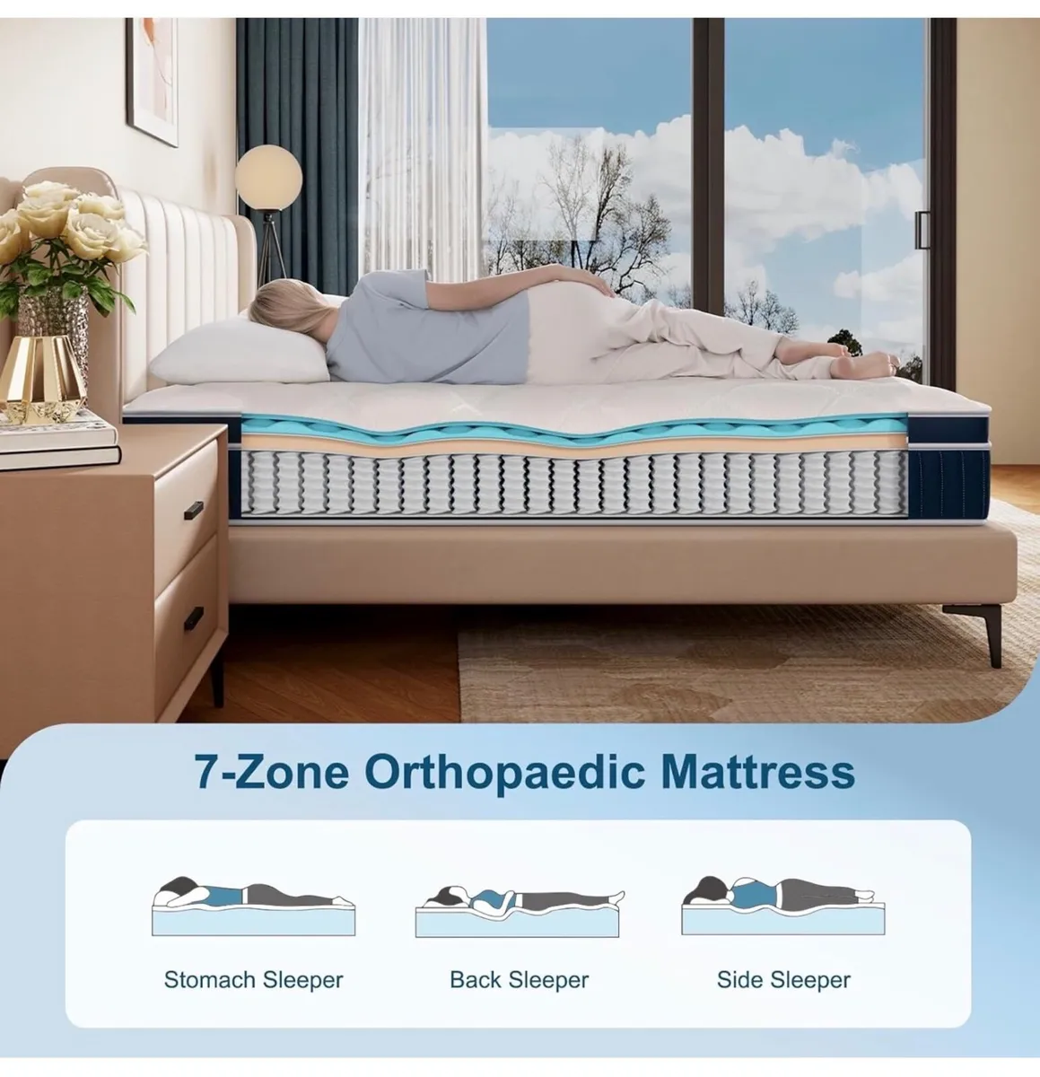 Hybrid Mattresses-26CM King Mattress-Pocket Spring - Image 2