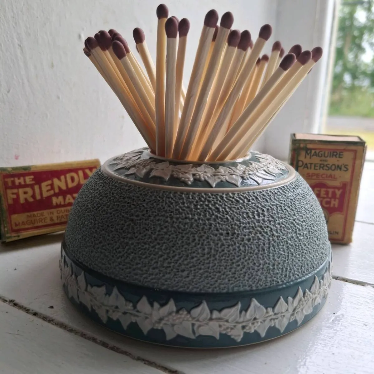 Victorian ceramic W&R Carlton Ware Match Striker - Image 1