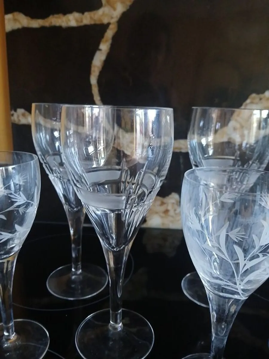 crystal wine glasses - Image 2