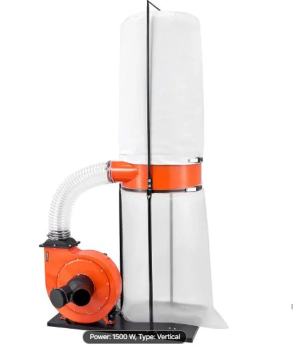 Dust Collector, 1200 CFM 2.5 Micron Vortex Cone - Image 1