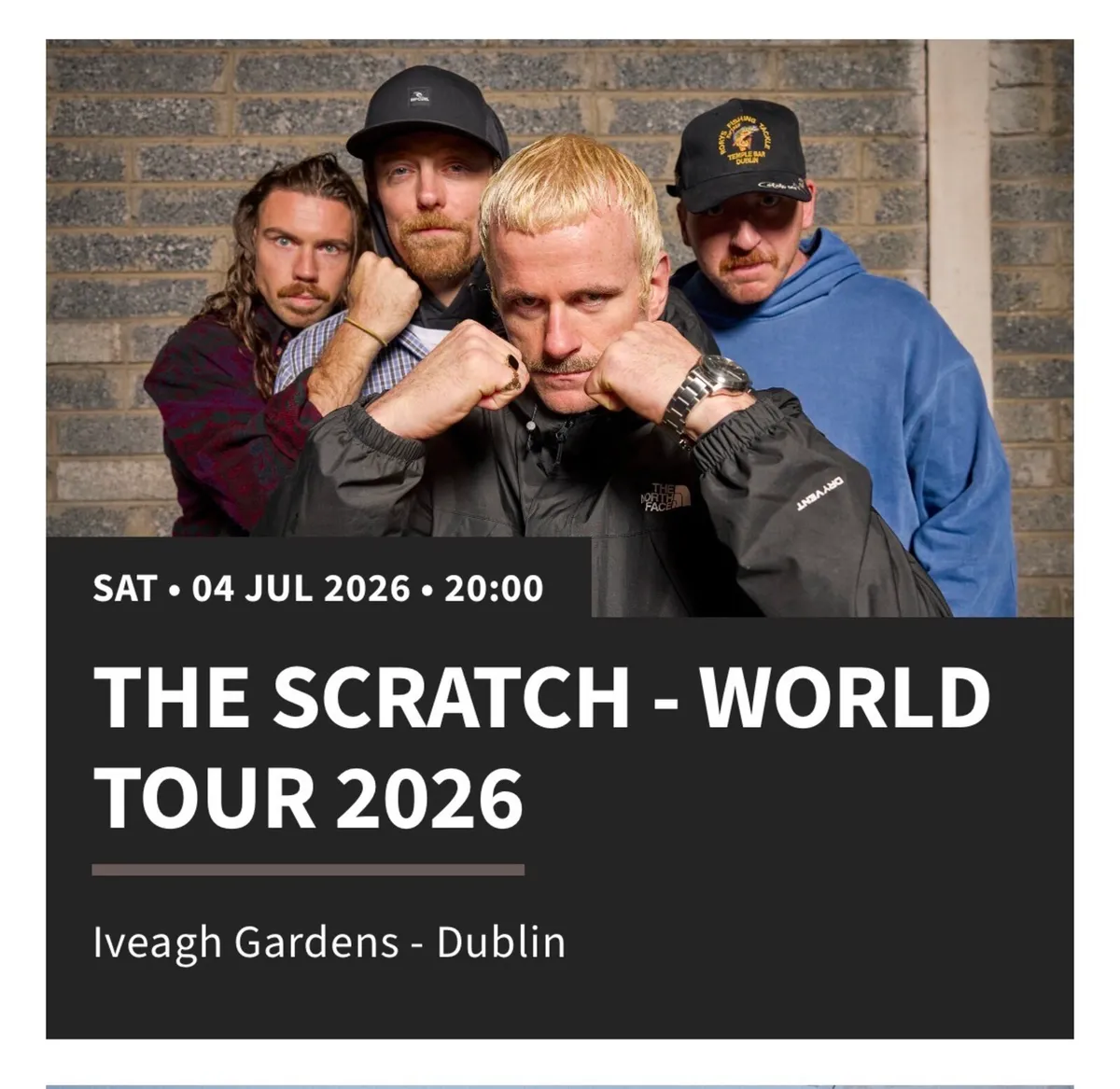 The Scratch Tickets x2, Iveagh Gardens Dublin - Image 1