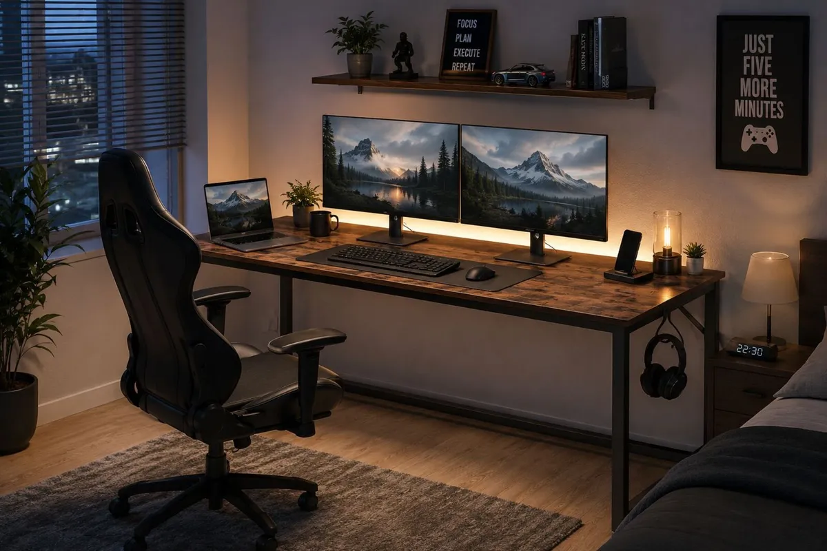 Office Desk for Dual Monitor - Image 1