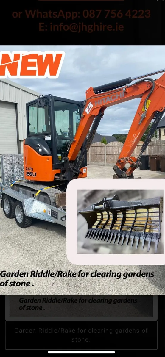 3T Mini Digger Hire - Image 1