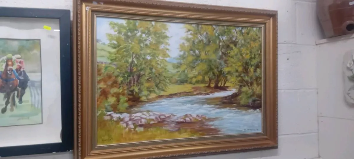Large Original River Esk Oil Painting