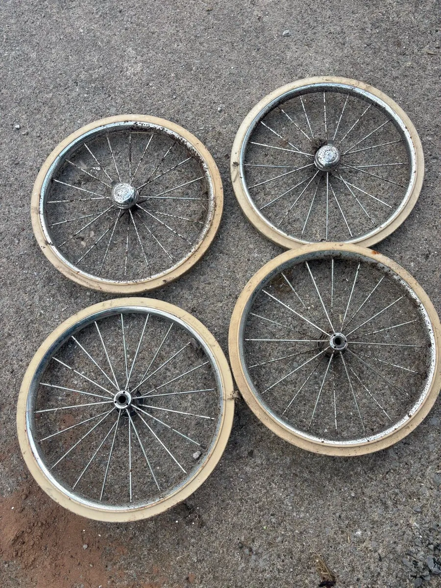 Vintage Pram Wheels - Image 1