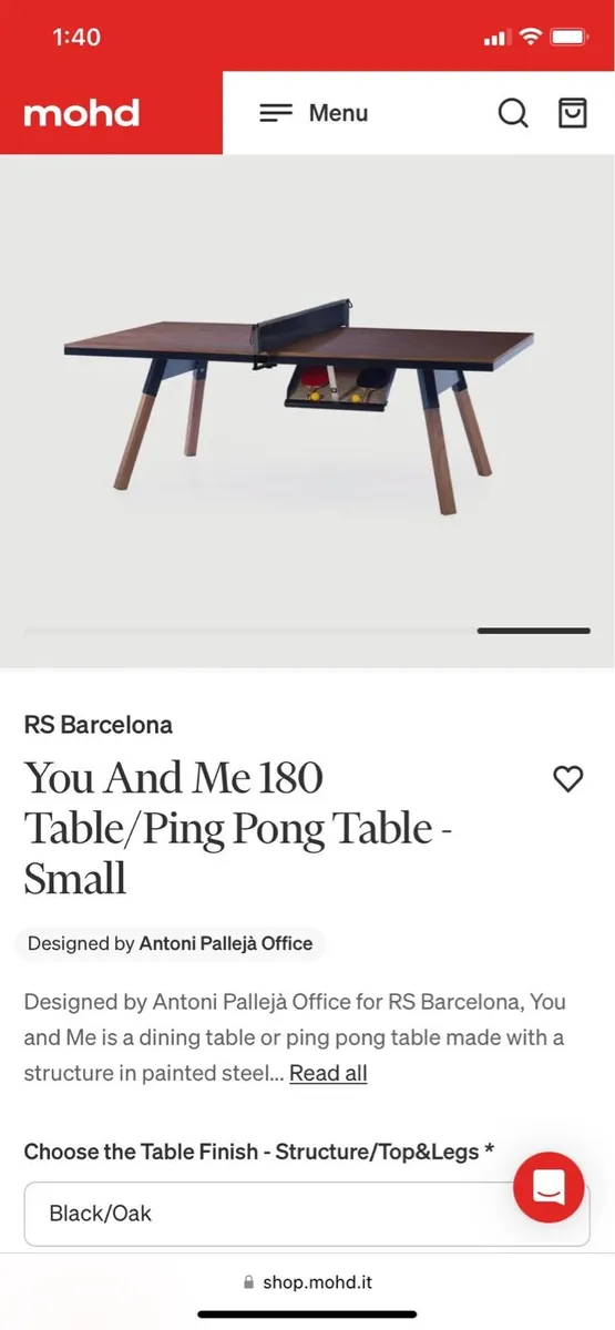 RS Barcelona table tennis ping pong new in box - Image 1