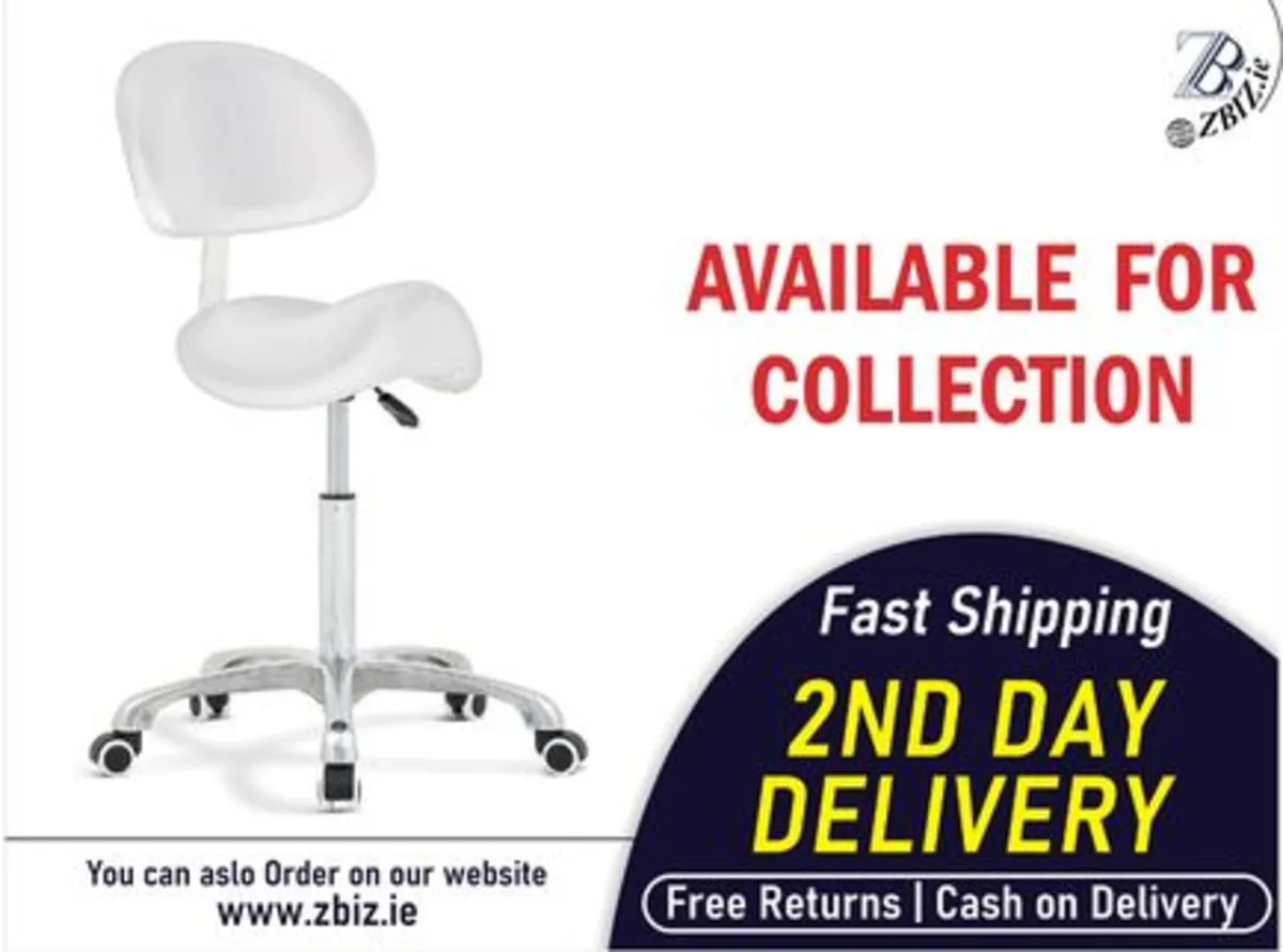 Hydraulic Massage Adjustable Saddle Stool - Image 1