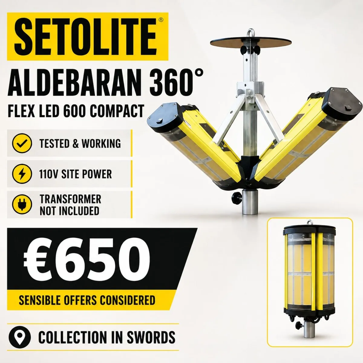 Setolite Aldebaran 360 FLEX LED 600 Compact 110V S - Image 1