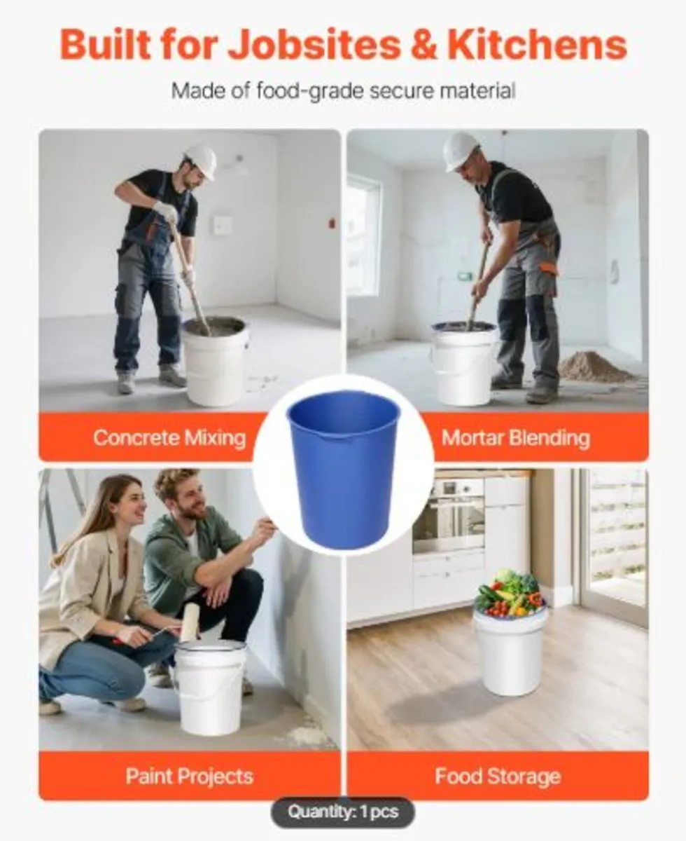 18.9L Bucket Liner for Concrete Mix, Reusable - Image 3