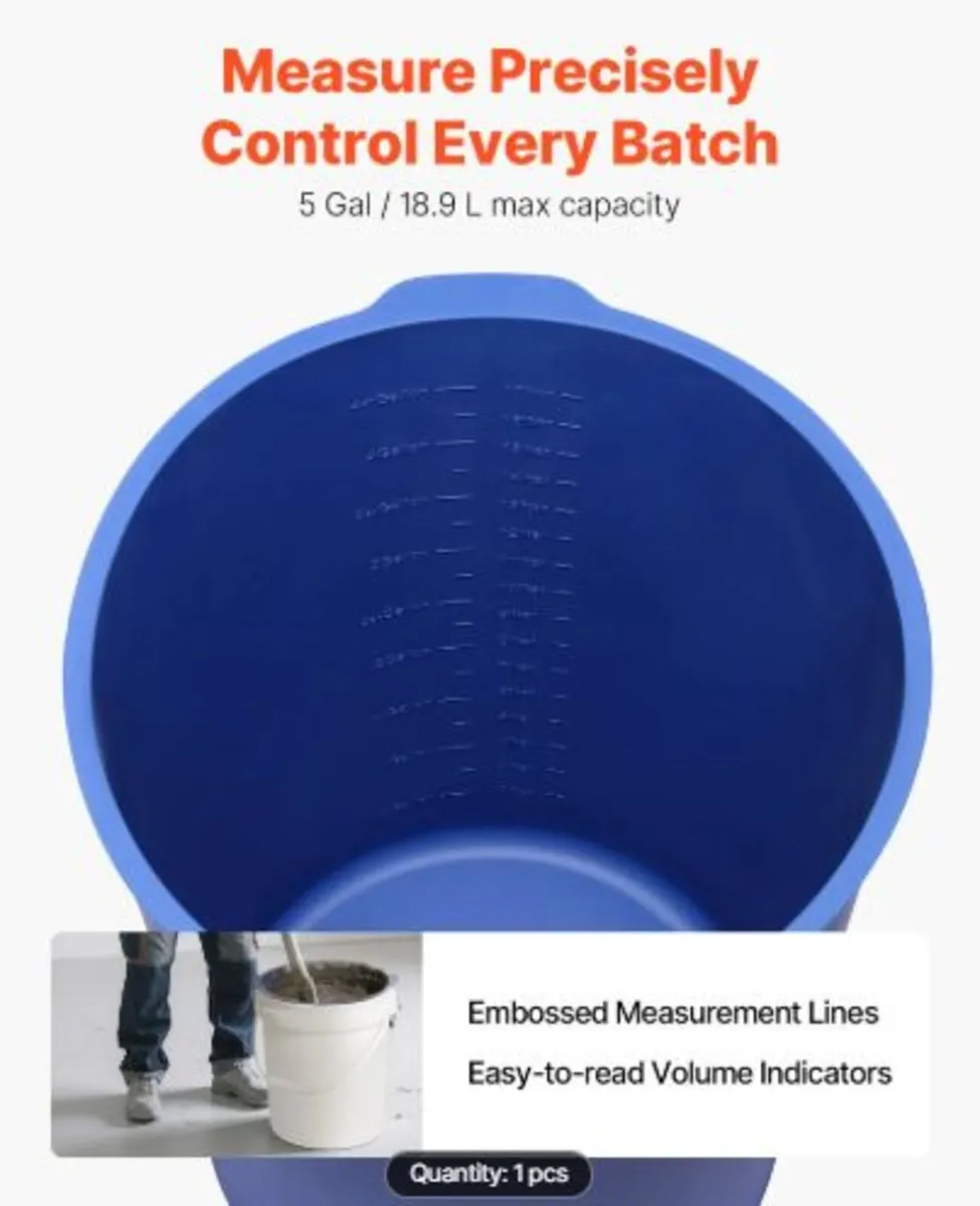 18.9L Bucket Liner for Concrete Mix, Reusable - Image 2