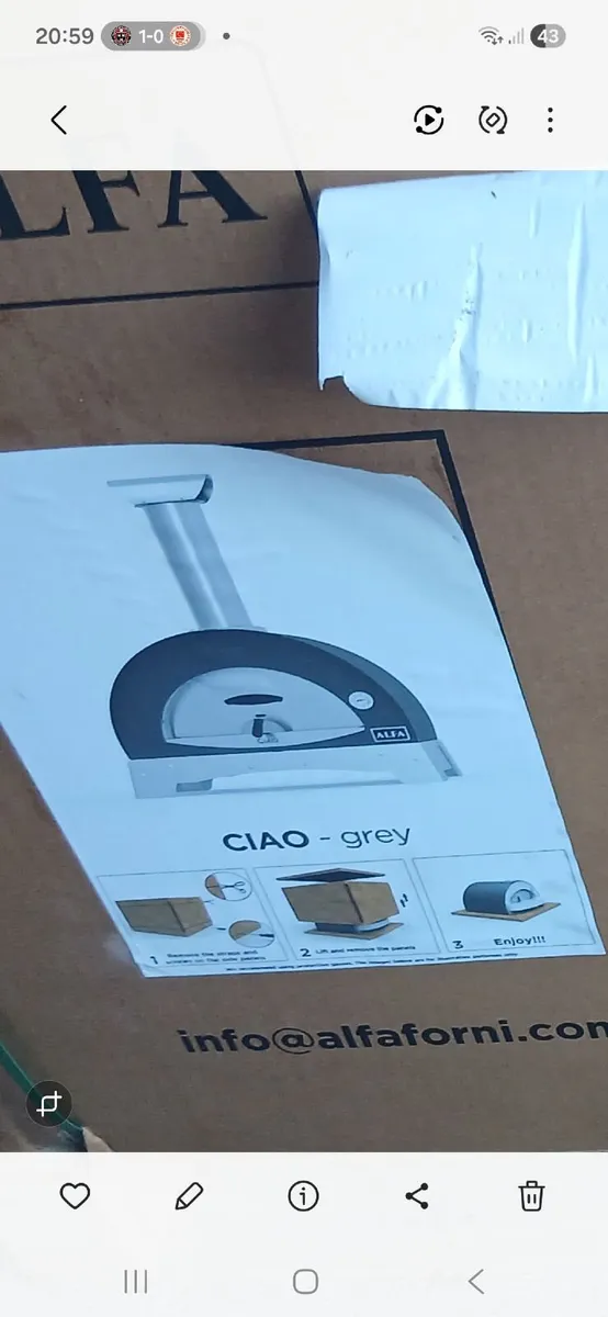 Pizza oven Alfa ciao with legs - Image 3