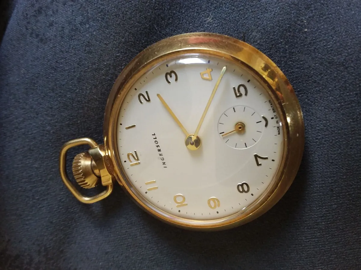 Antique manual wind pocket wstch - Image 2