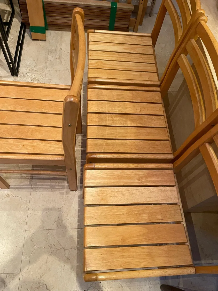 4 x Lovely Wooden Kitchen Dining Chairs - Deliver - Image 2