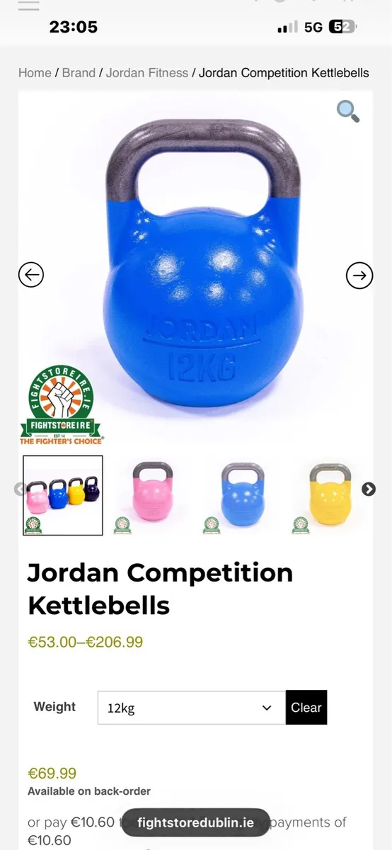 COMPETITION KETTLEBELLS, SELL 180 EURO, COST 340! - Image 2