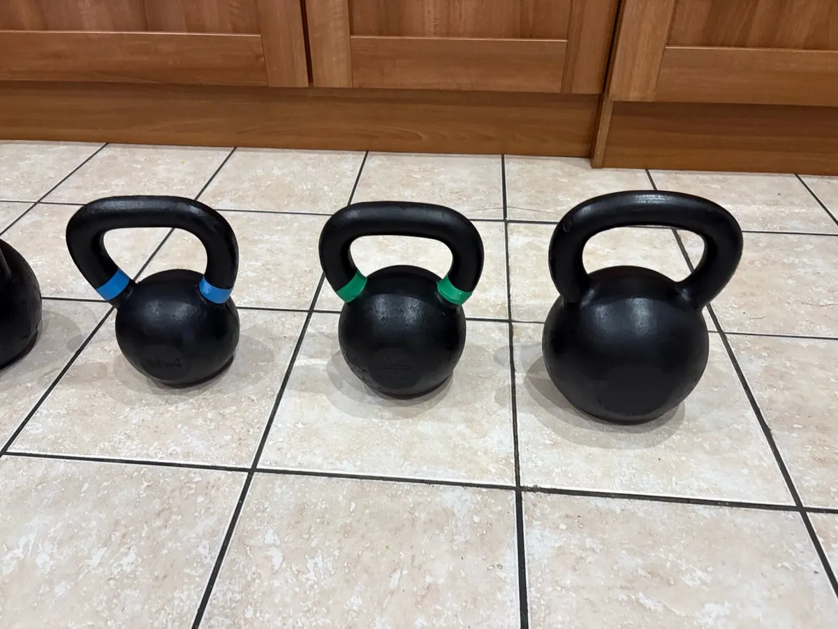 LARGE 118KG METAL KETTLEBELL COLLECTION, CHEAP!! - Image 2