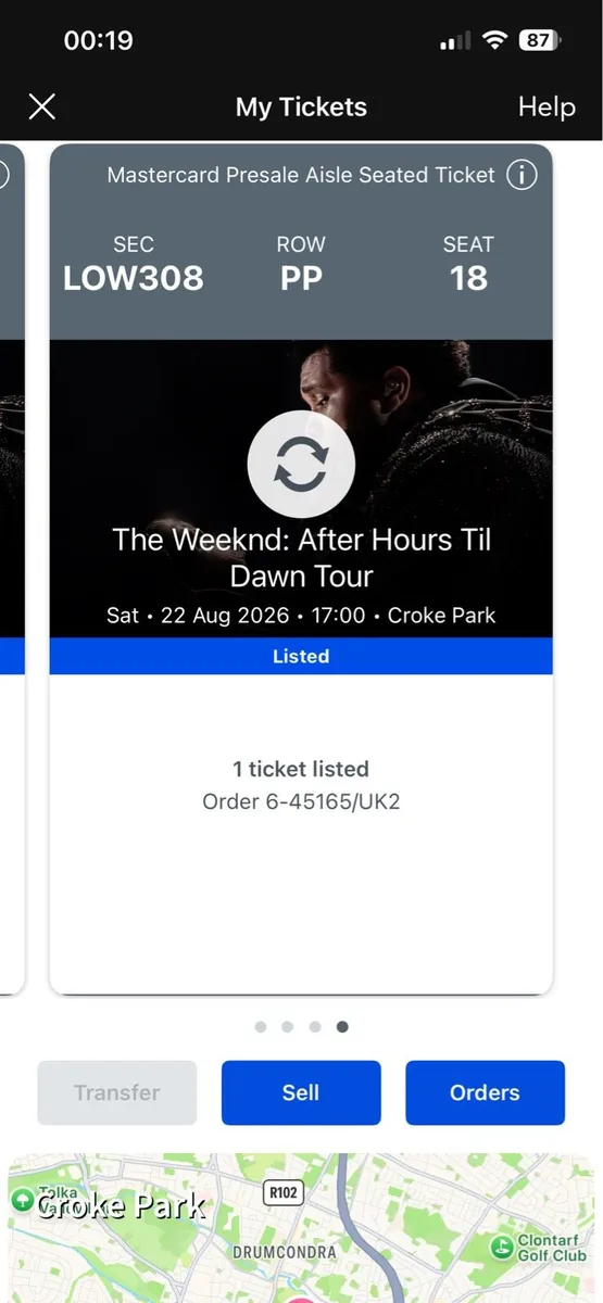 The Weekend Concert Tickets Sat 22nd Aug - Image 1