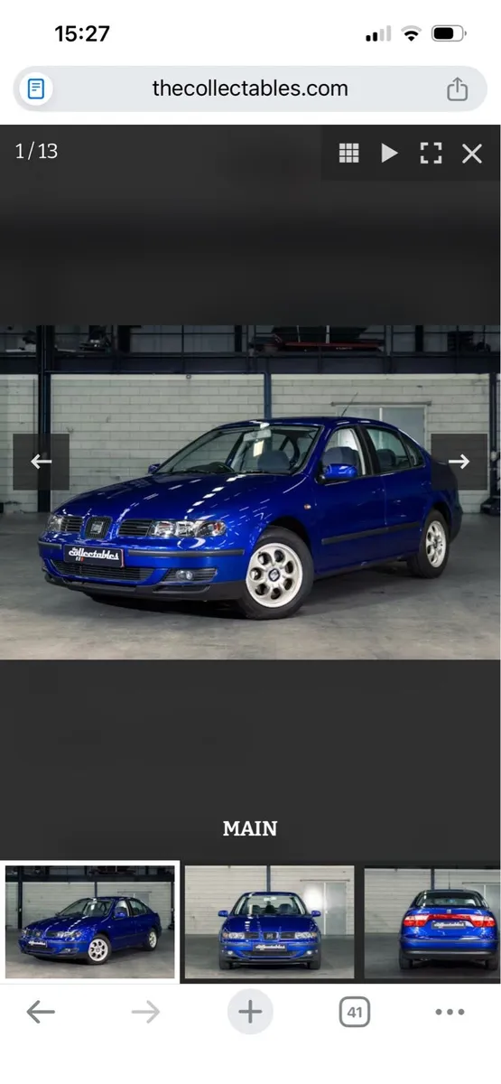1999 Seat Toledo TDi New car 31 miles on clock - Image 1