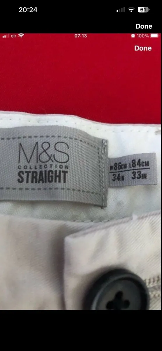 Mens trousers W34”x L33” €10 - Image 4