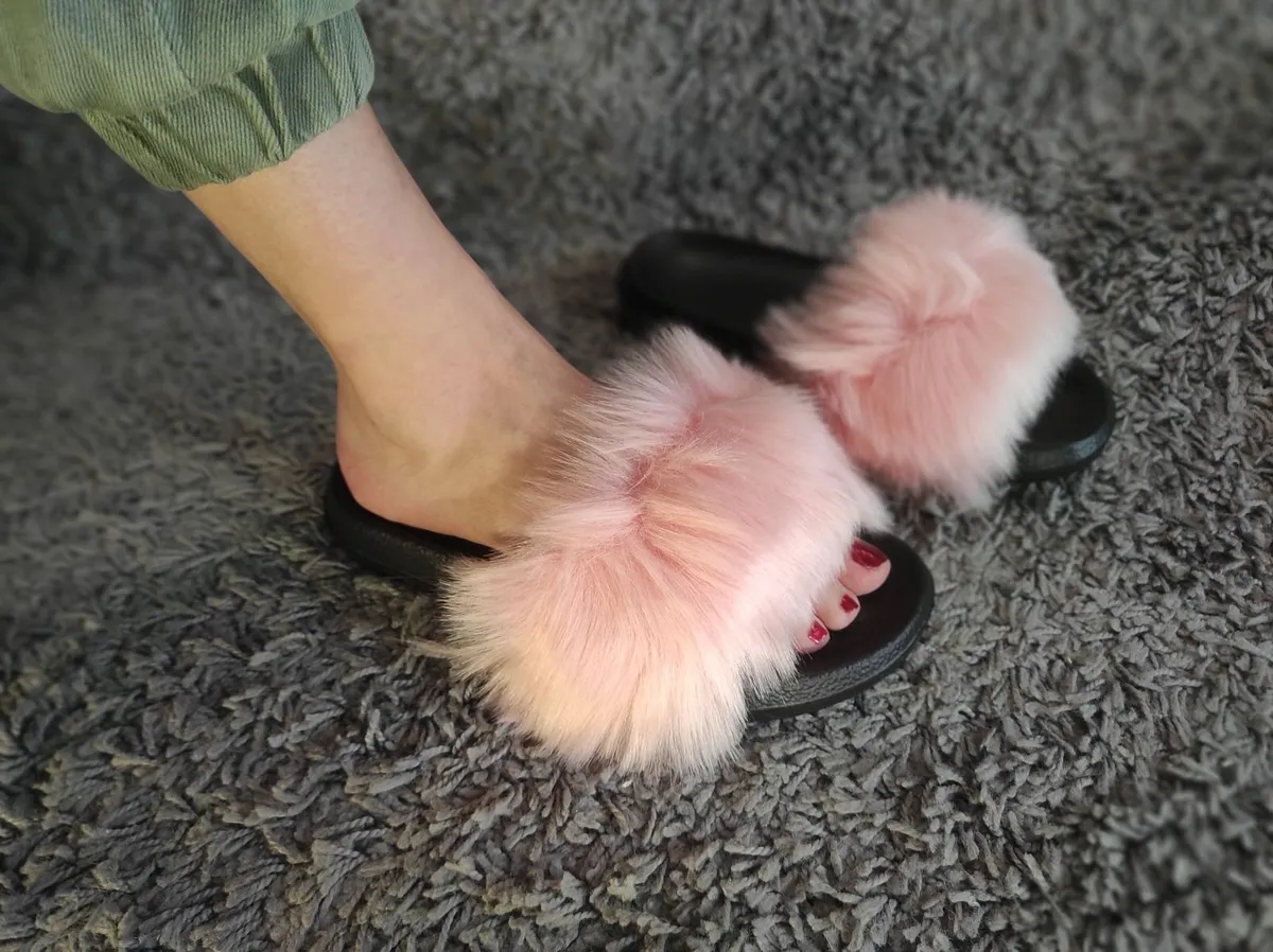 Fluffy fur slippers sizes 37-41 sizes 4-8 - Image 4