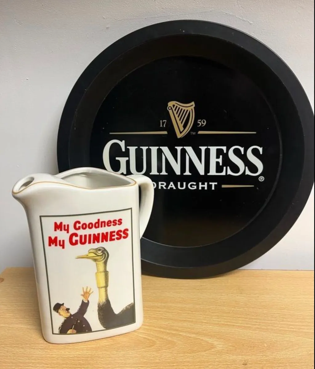 Guinness tray and water jug