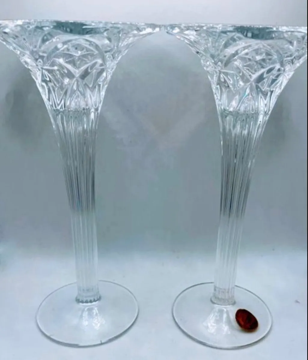 French crystal candle holders - Image 1