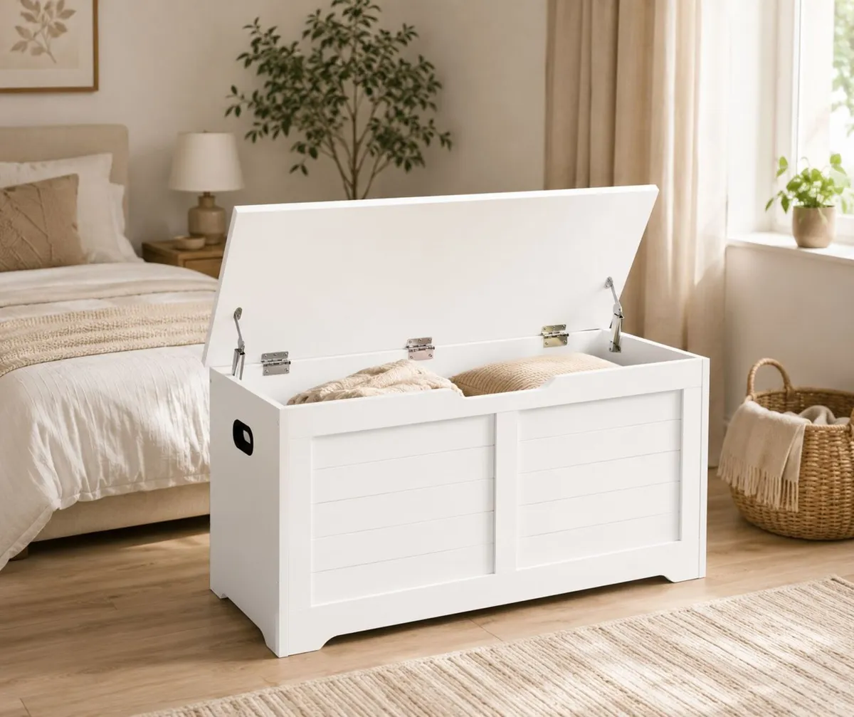 Storage Bench with Lift-Up Lid Storage Box - Image 2