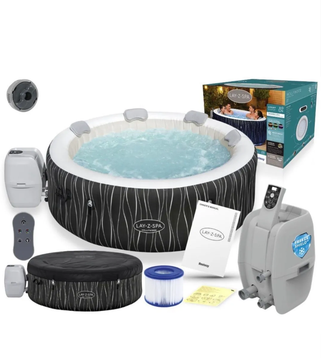 Lay-Z-Spa Hollywood AirJet™ Hot Tub with LED - Image 1