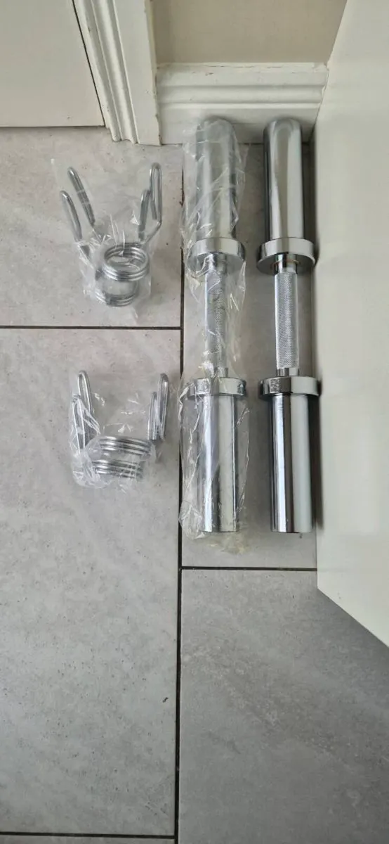 Brand new set of olympic dumbbell handles - Image 1