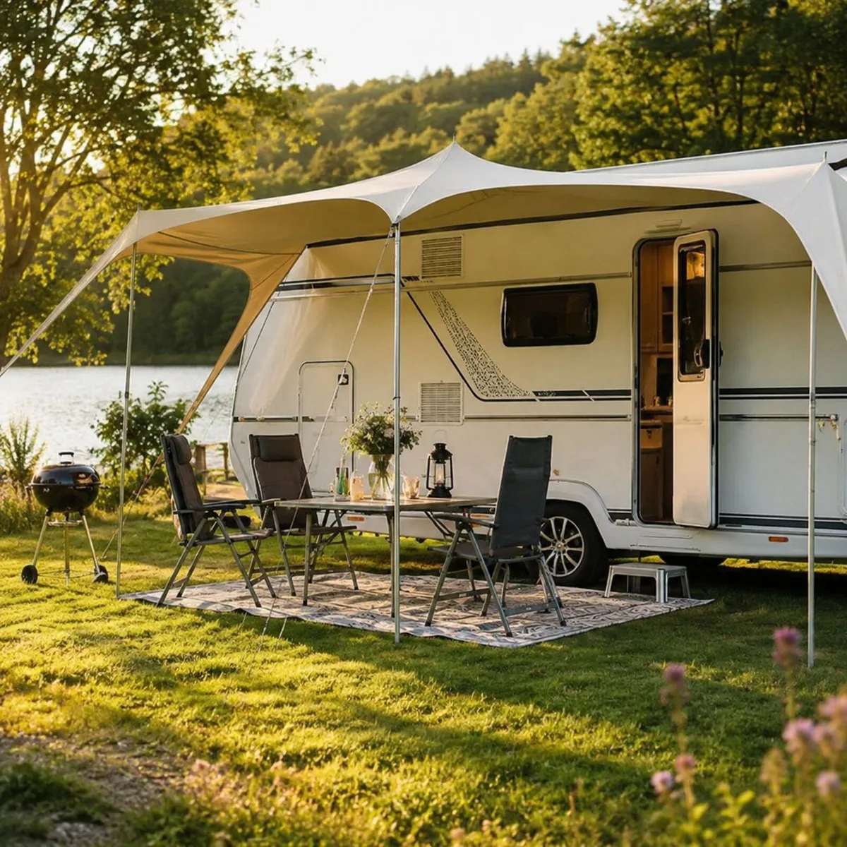 Caravan awning Sun Canopy Sun Sail Motorhome anti - Image 1
