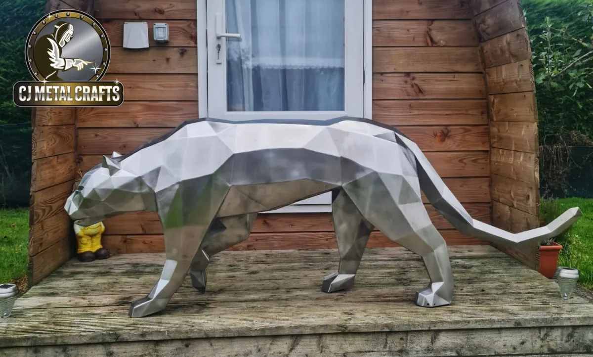 Stainless steel Jaguar - Image 2