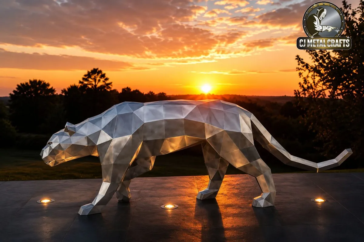 Stainless steel Jaguar - Image 3