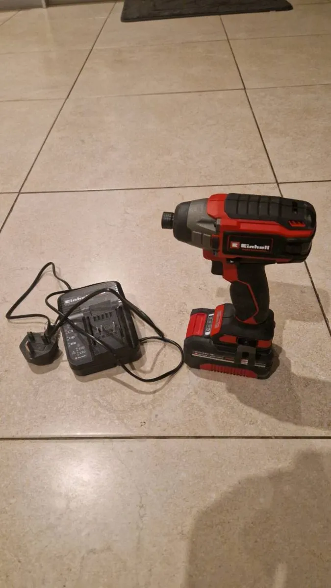 New Einhell 18v impact drill and 4amh battery and - Image 3