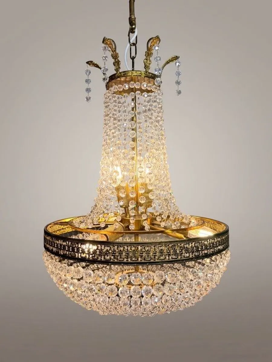 20th Century French Empire Style Chandelier - Image 1