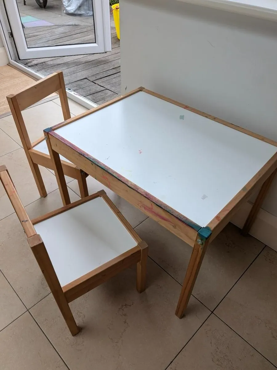 Kids Table + 2 Chairs - Image 1