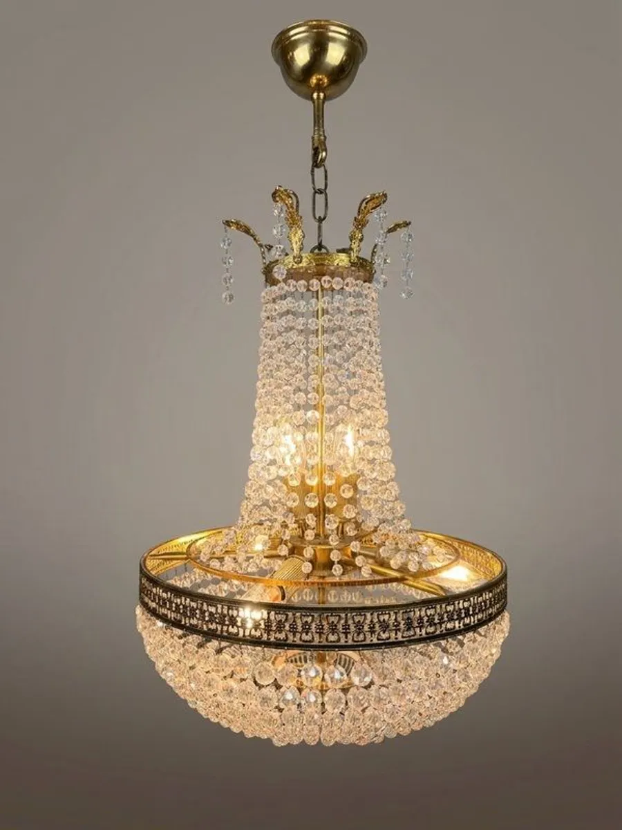 20th Century French Empire Style Chandelier - Image 3