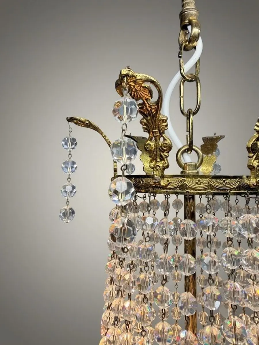 20th Century French Empire Style Chandelier - Image 4