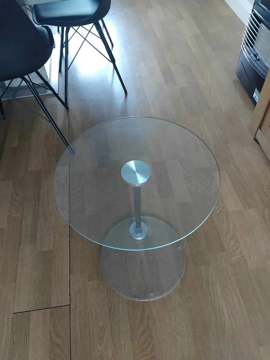 Glass laptop or side table