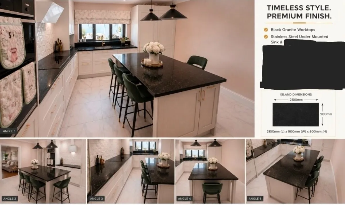 Black granite worktops for sale in kildare. Can be - Image 1