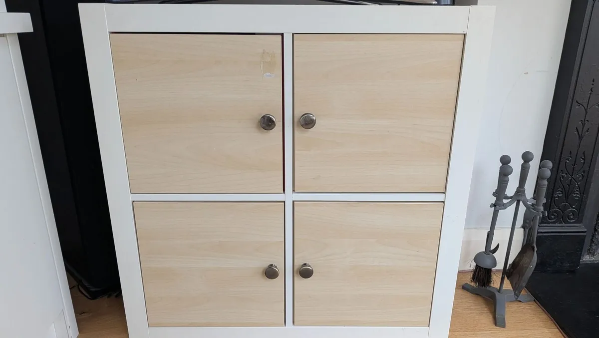 Kallax storage 2x2 with Doors & Handles - Image 1
