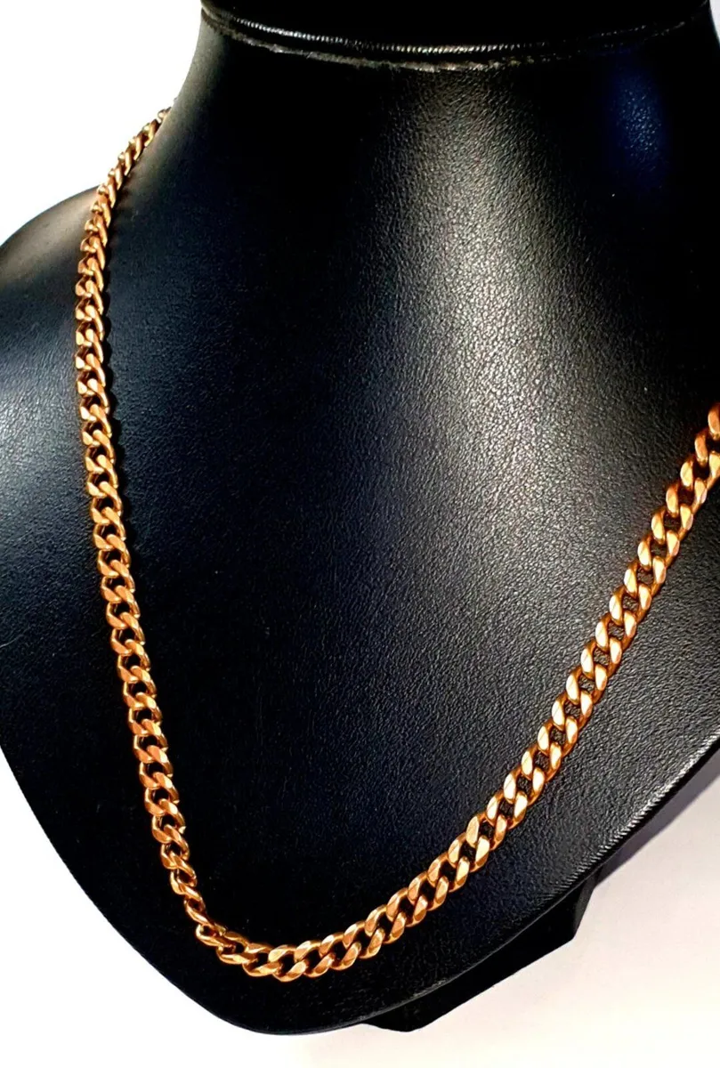 Heavy 9ct Gold Hallmarked Curb Chain - Image 4