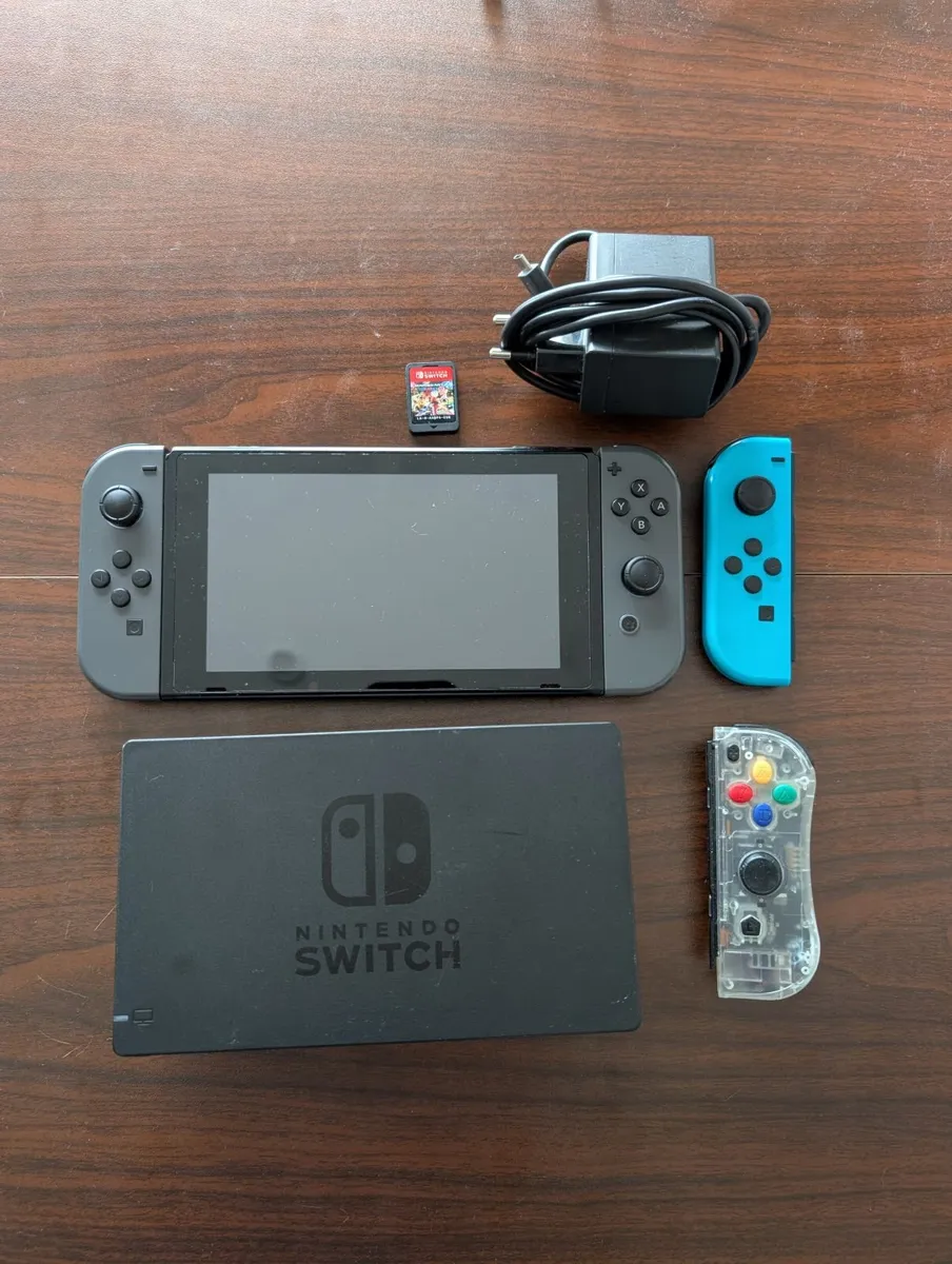 Nintendo Switch with Mario Kart 8 Deluxe - Image 1