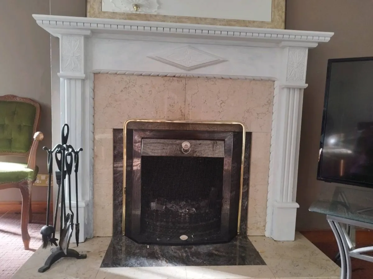 Lovely white fireplace originally mohogena - Image 3