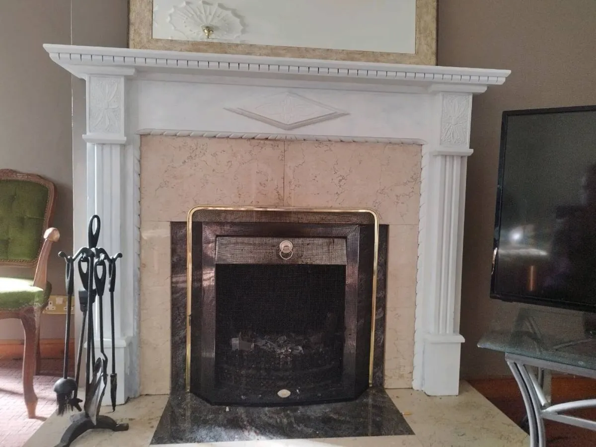 Lovely white fireplace originally mohogena - Image 2