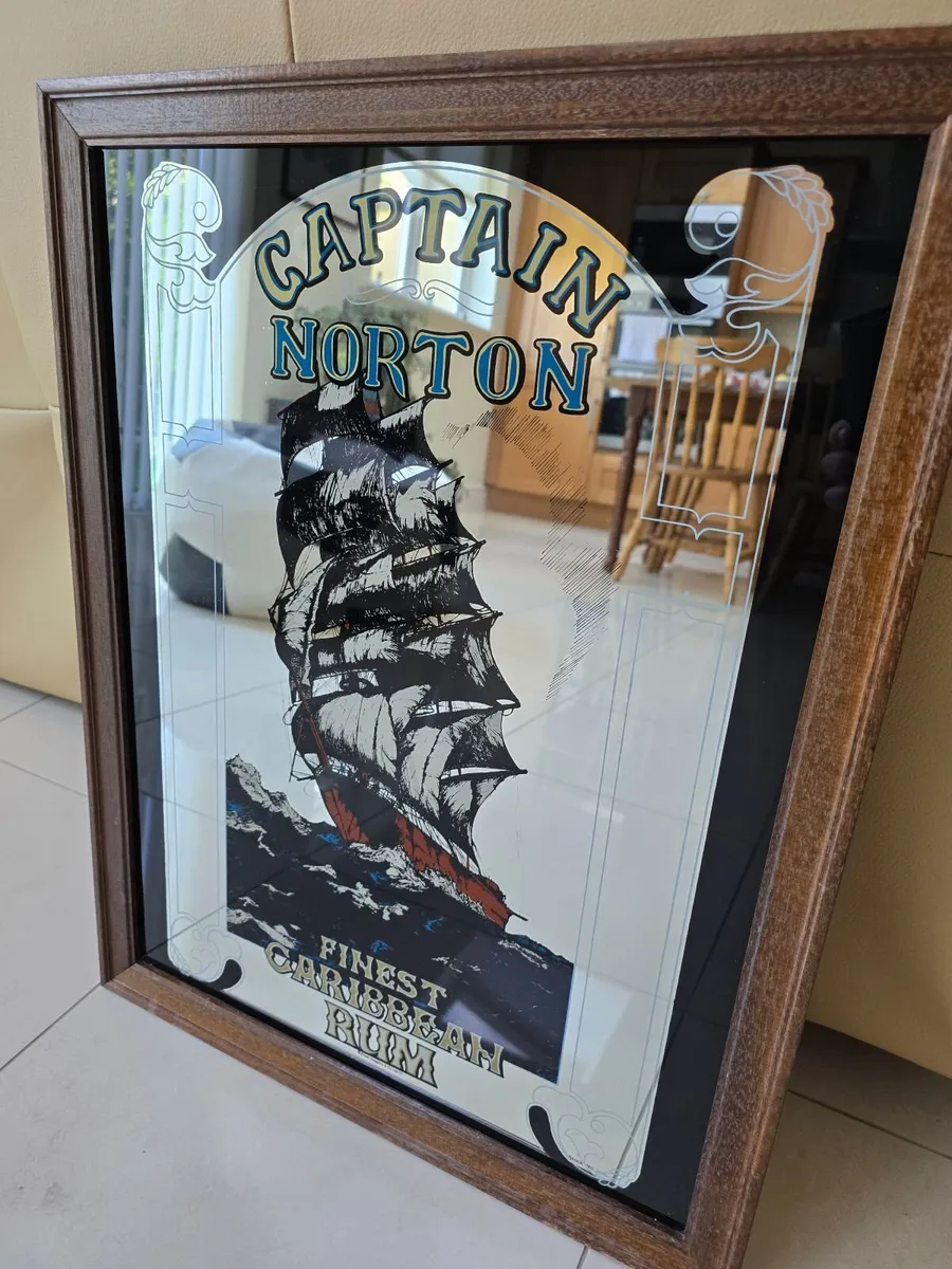 Vintage Captain Norton Mirror 'Mint'