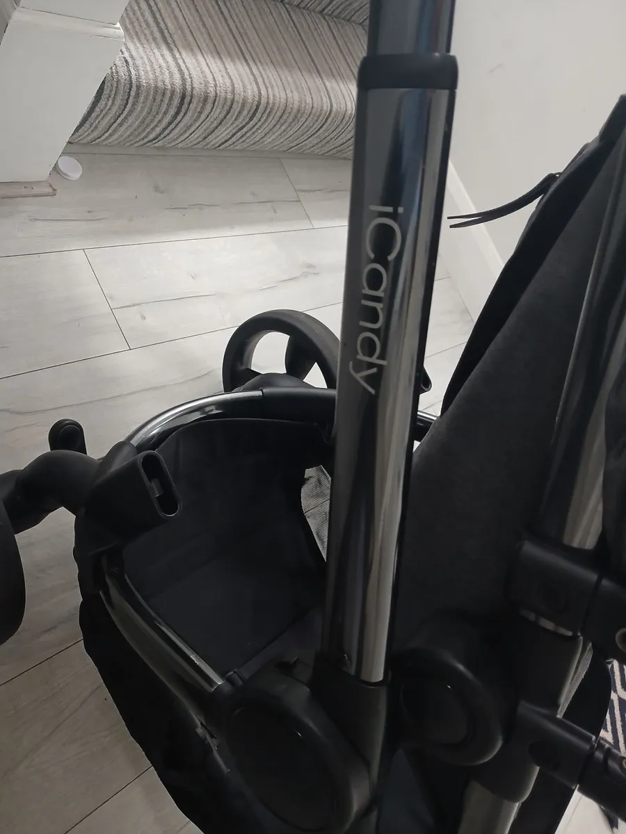 ICandy Peach Double Buggy Dark Grey Twill - Image 2