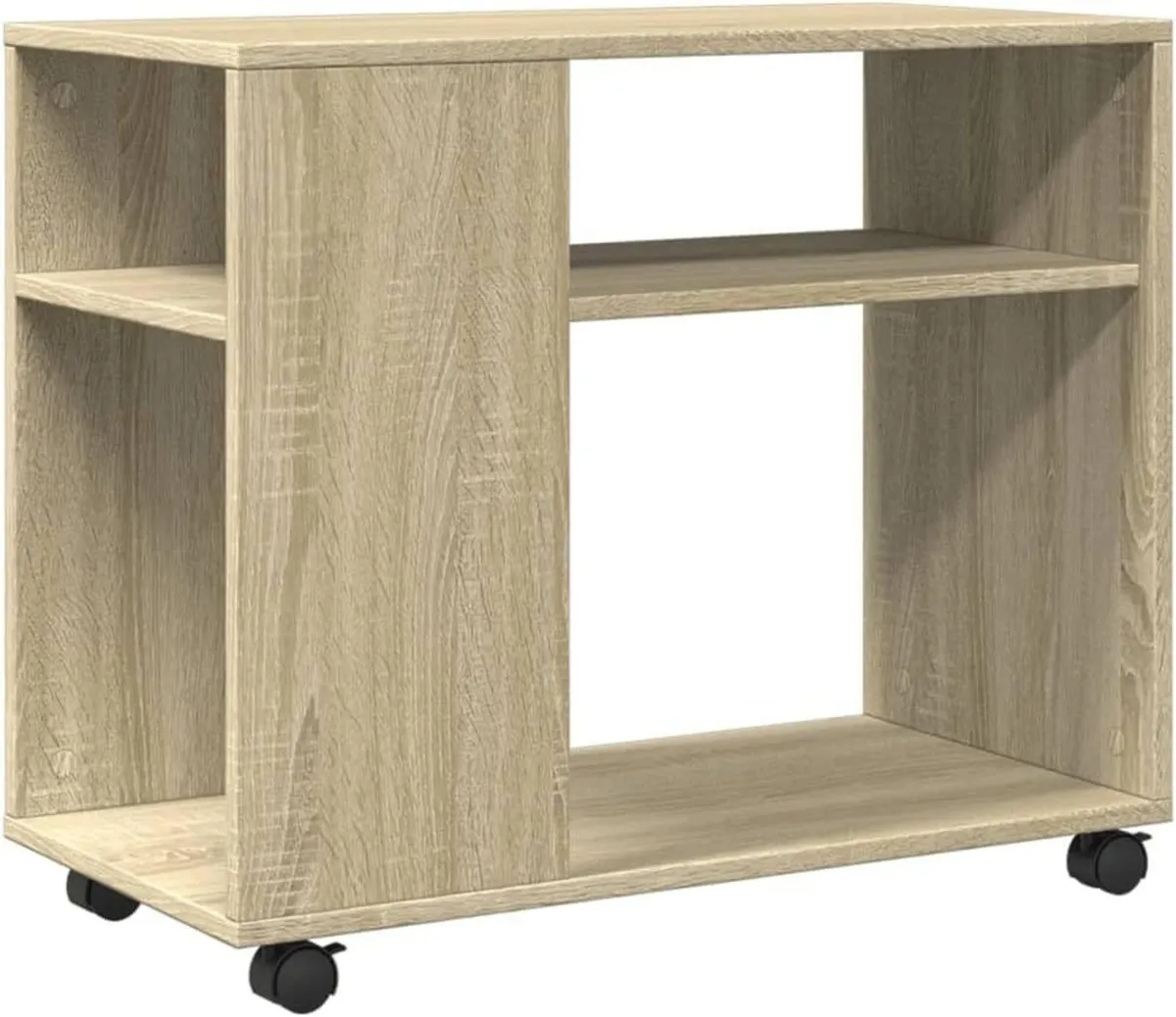 Mobile Storage Side Table with Wheels - Image 4