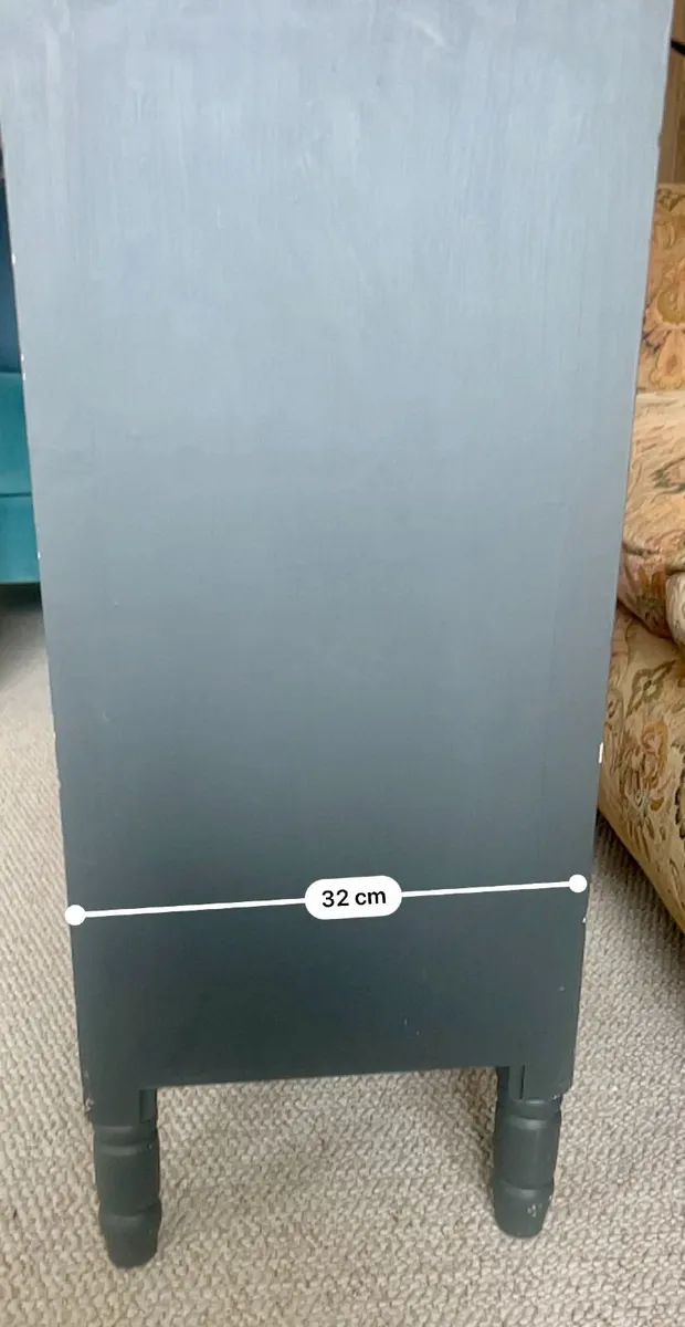 Painted Wooden Bedside Cabinet / Side Locker - Image 2