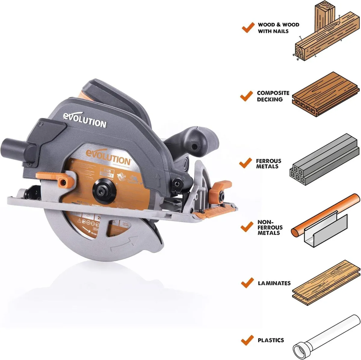 Evolution Power Tools R185ccs Circular Saw - Image 3