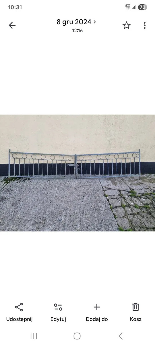 galvanized solid, heavy gate