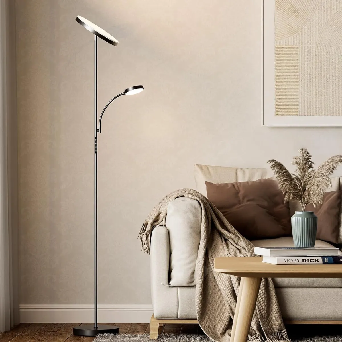 Outon LED Floor Lamp with Reading Mother Father - Image 1